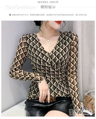 дамска блуза Диор, снимка 4 - Блузи с дълъг ръкав и пуловери - 43244371