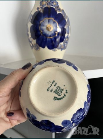 Полска ръчно рисувана керамика, снимка 2 - Антикварни и старинни предмети - 43399365