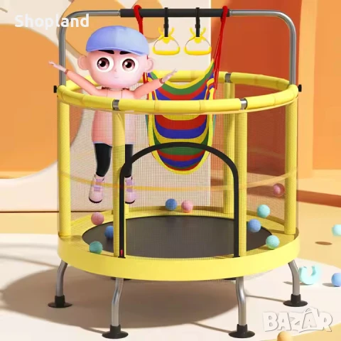 Детски батут с предпазна мрежа и аксесоари, снимка 2 - Други - 50621289