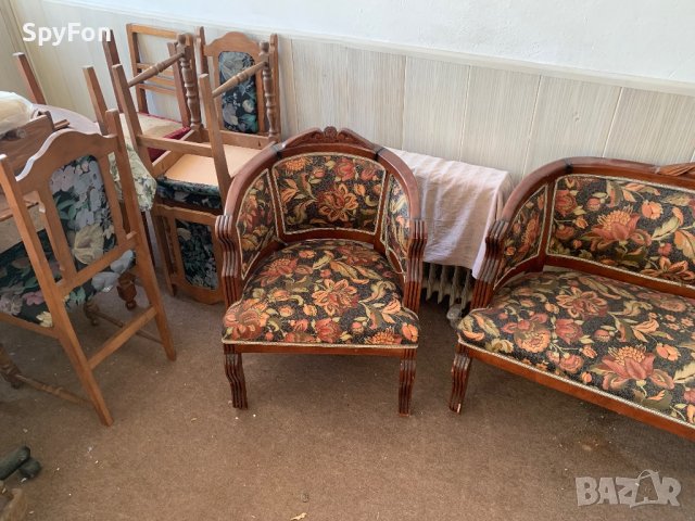 Двойка диван с фотьойли, снимка 4 - Дивани и мека мебел - 43645829
