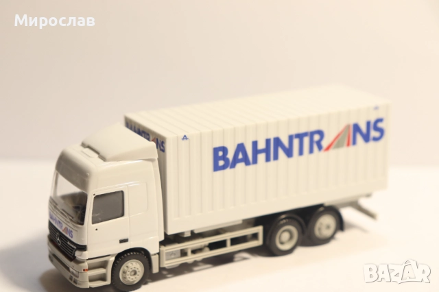 HERPA 1:87 H0 MERCEDES ACTROS КАМИОН МОДЕЛ КОЛИЧКА, снимка 5 - Колекции - 52553015