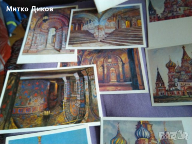 Собор Свети Василий Блажени (Москва) 16 картички в албум от Цесевич 150х105мм 1975г., снимка 8 - Колекции - 43959025