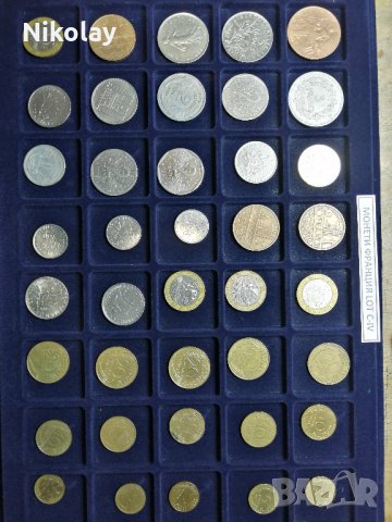 МОНЕТИ ФРАНЦИЯ, LOT по 40 броя, снимка 8 - Нумизматика и бонистика - 24459147