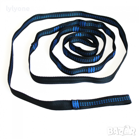 Нови Колани Въжета Ленти с карабинери за лесно закачане на Хамак Люлка Тента * 3м *Цветове* монтажни, снимка 4 - Къмпинг мебели - 31482889