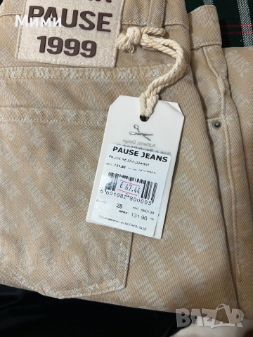 НОВИ БЕЖОВИ ДЬНКИ  на Pause jeans - модел NESSA, снимка 6 - Дънки - 52932691