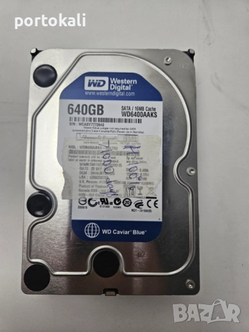 +Гаранция! 640GB PC Хард твърд диск HDD 3.5" инча за компютър, снимка 3 - Твърди дискове - 52496976
