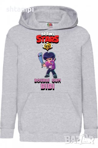 Детски Суитчър/Суитшърт Bouble Gum Bibi,Brawl Stars,Игра,Подарък,Изненада,Забавление,Рожден Ден