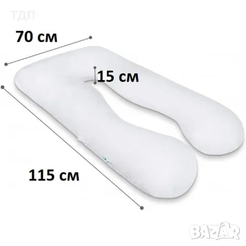 Възглавница за бременни у -образна + 2 калъфки - лилави бухали и сиви звезди, снимка 3 - Възглавници - 49932309