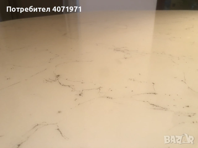 Красива трапезна маса дърво и мрамор, снимка 2 - Маси - 53098617