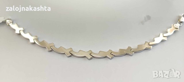 Сребърна гривна-7,60гр/925, снимка 4 - Гривни - 43862840