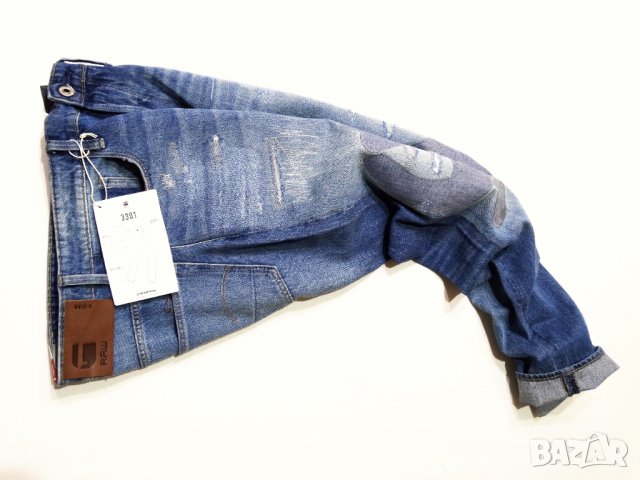 НОВИ и Намалени! G-star 3301 Straight Tapered KIR DENIM ORGANIC TAPE RESTORED Мъжки Дънки W31, снимка 8 - Дънки - 38345298