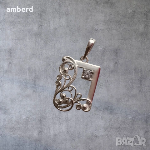 Уникален сребърен винтидж медальон, снимка 3 - Колиета, медальони, синджири - 53463610