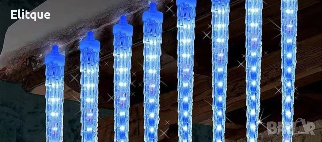 Коледна светеща украса тип падащ сняг , снимка 3 - Декорация за дома - 52905177