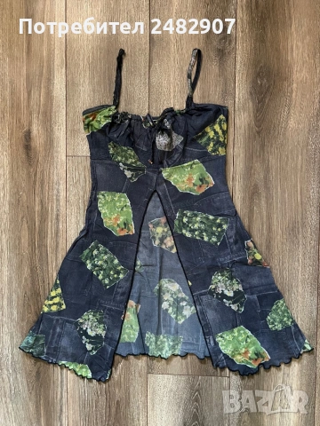 Ефектен дамски потник - тюл, снимка 2 - Корсети, бюстиета, топове - 53403101