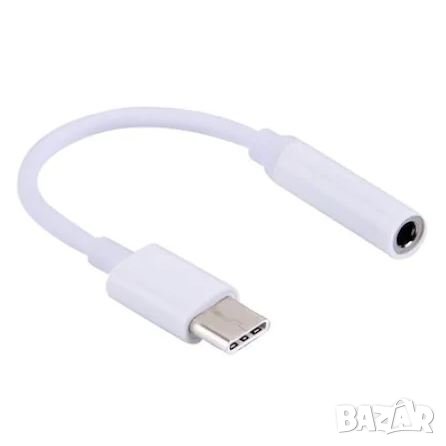 AUX кабел за музика 3.5 F / Type-C M , снимка 1 - USB кабели - 32275573