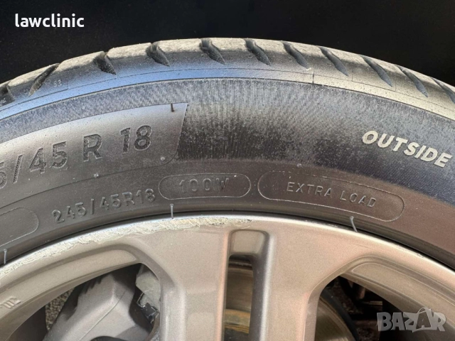 Продавам летни гуми 245/45 R18 130 лв за четирите гуми, снимка 2 - Гуми и джанти - 52364303