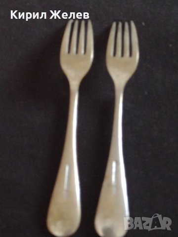 Две стари вилици с маркировка PLATINUM PLATE  стилни за КОЛЕКЦИЯ ДЕКОРАЦИЯ 31955, снимка 4 - Други ценни предмети - 43819157