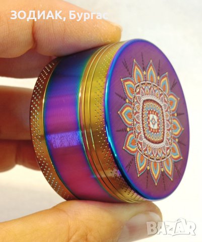 Нов Стоманен ГРИНДЕР - 3 части Мандала Дизайн, снимка 2 - Други - 27549309