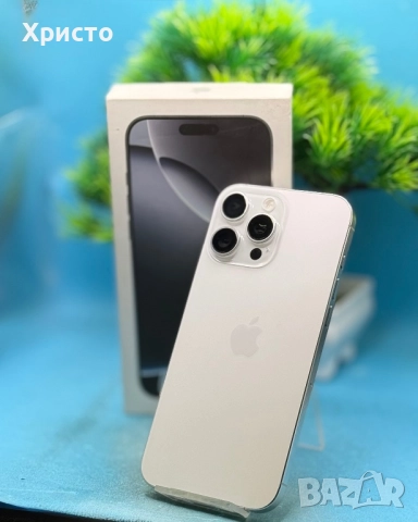 ГАРАНЦИОНЕН!!! Apple iPhone 16 Pro Max, 256GB, 5G, White Titanium + подарък оригинален адаптер Apple, снимка 8 - Apple iPhone - 52659125