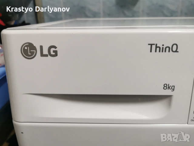 Пералня с Пара LG ThinQ DirectDrive 8кг, 1400об/мин, WiFi, снимка 2 - Перални - 51500114