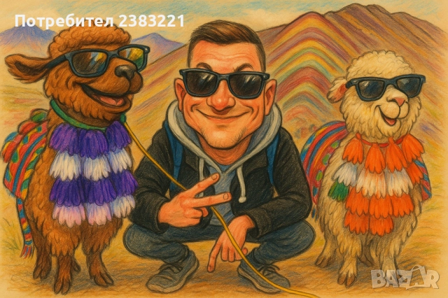 Карикатури по снимка , снимка 3 - Картини - 52501819