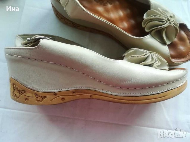 Coronni Св. бежови ест кожа, снимка 1