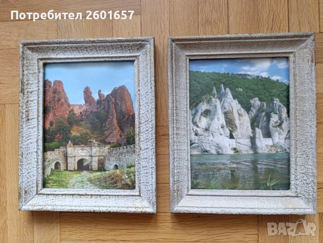 Две картини в дървени рамки.