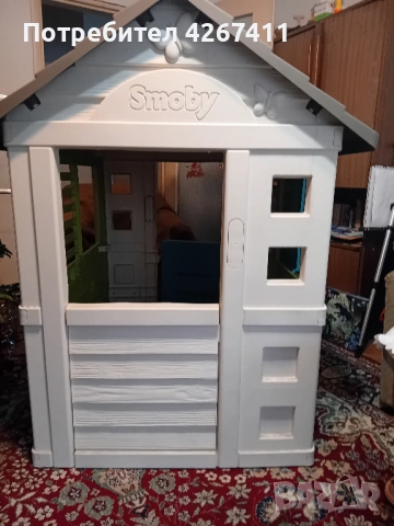 Детска къщичка Smoby с прозорци - Отлично състояние!, снимка 4 - Играчки за стая - 53013464