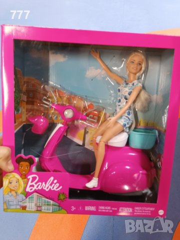 кукла Barbie Барби скутер