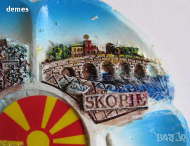 Автентичен 3D магнит от Македония, серия-2, снимка 3 - Колекции - 43228830