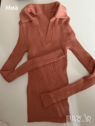 Дамска блуза с дълъг ръкав и якичка Dazy, снимка 3 - Блузи с дълъг ръкав и пуловери - 51633269