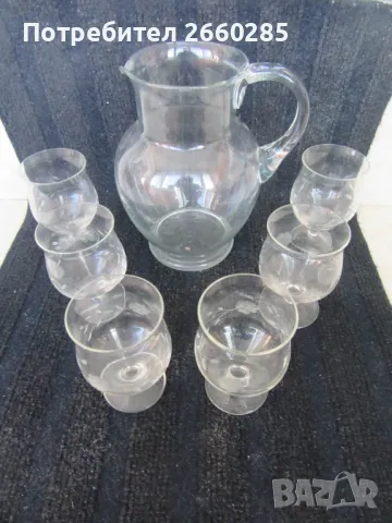 ИНТЕРЕСЕН СЕРВИЗ ЗА ВИНО - ранен соц, снимка 1