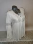 Елегантна бяла блуза р-р М, снимка 1 - Блузи с дълъг ръкав и пуловери - 39489388