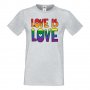  Мъжка тениска Love is Love 1 multicolor Прайд,Празник.Повод,Изненада, снимка 6
