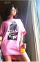 Нова дамска тениска/ туника в розово, снимка 3