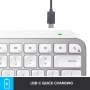 Безжична клавиатура Logitech MX Keys Mini For MAC 920-010526, Bluetooth, US, PALE GREY, снимка 4