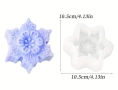Снежинка снежинки различни модели силиконов молд форма свещи гипс сапун смола фондан , снимка 5