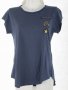 Тъмносиня памучна дамска блуза марка Chic by Tantra, снимка 1 - Корсети, бюстиета, топове - 29006062