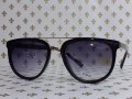 D 30 Унисекс слънчеви очила черна рамка с леко преливащи стъкла,златист елемент , снимка 1 - Слънчеви и диоптрични очила - 35215210