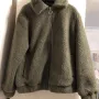 Зелено каракулено бомбър яке Primark, размер S/M, снимка 1