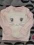 блузка с коте 74 размер, снимка 1 - Бебешки блузки - 43215635