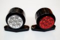 1 бр. къси ЛЕД LED рогчета с 14 SMD диода червено/бяло 12-24V JA249RW , снимка 5