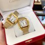 Унисекс часовник Cartier Santos de Cartier Gold с автоматичен механизъм, снимка 1 - Дамски - 43777463