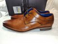 Официални мъжки обувки от естествена кожа BUGATTI №43, снимка 1 - Официални обувки - 36848013