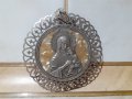 Панагия богородица медальон икона религия метална, снимка 1 - Антикварни и старинни предмети - 43382972