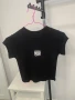 Черна кроп тениска , снимка 2