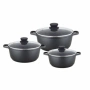 Гранитен комплект касероли Lexical ECO SMART SERIES – 6 части 24/26/30 см, снимка 4