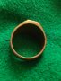 ПОЗЛАТЕН Пръстен стар бронзов РЪЧНА ИЗРАБОТКА За КАЛЕКЦИЯ 2705, снимка 5