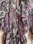 Красива, елегантна, прозрачна блуза, с три четвърти ръкав, в розова щампа , снимка 8