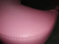 Малка дамска кожена чанта за рамо в розов цвят, снимка 12